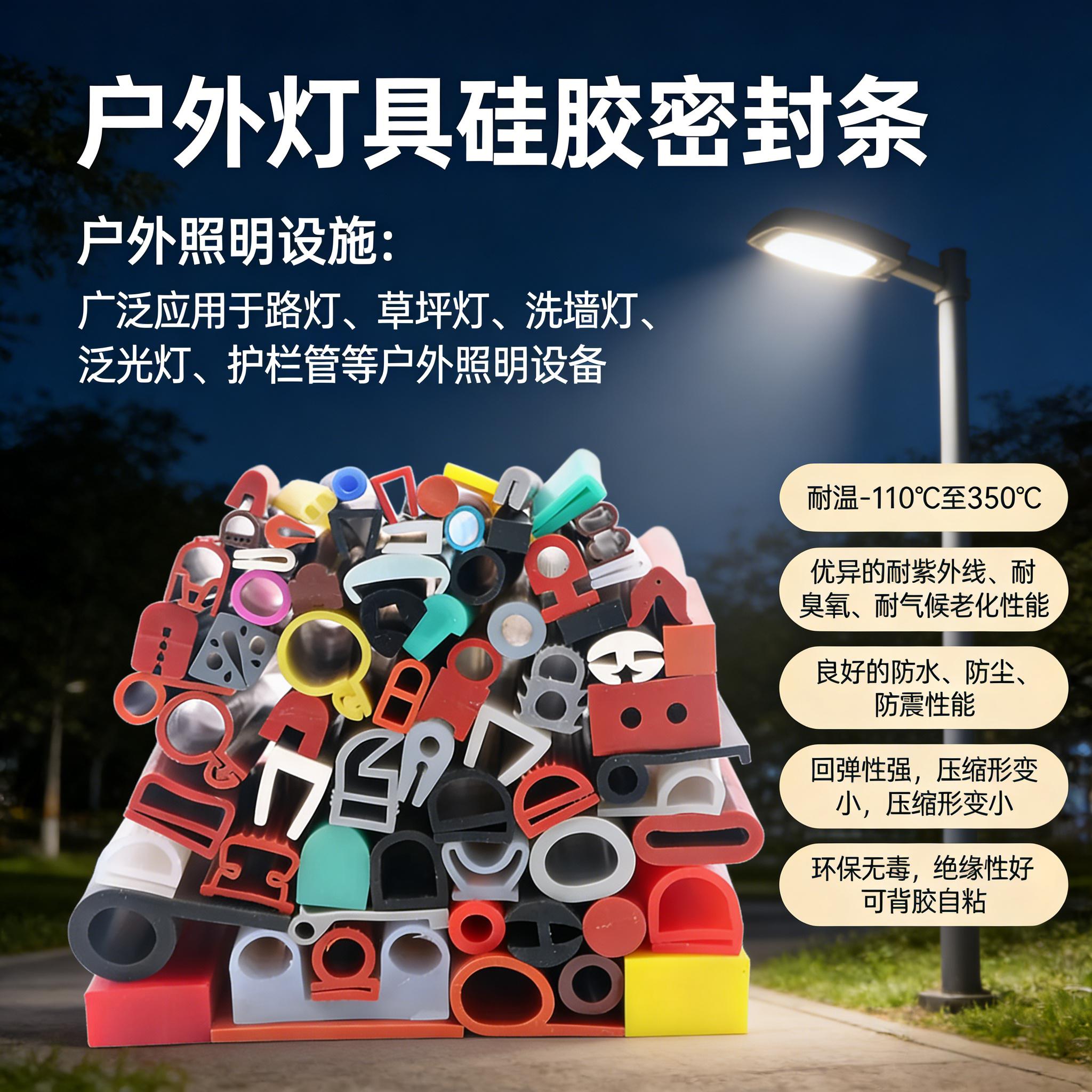戶(hù)外燈具硅膠密封條