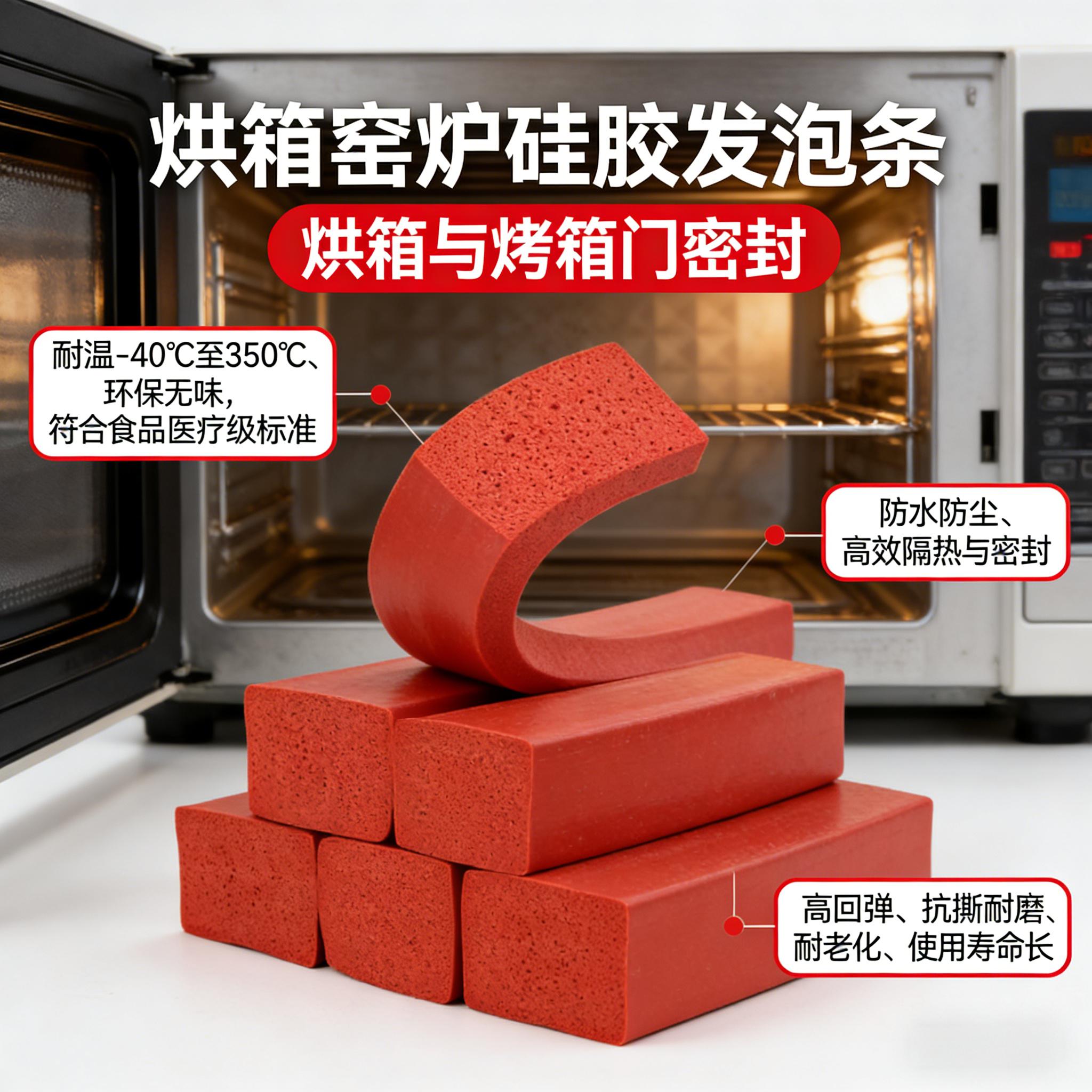 烘箱窯爐硅膠發泡條